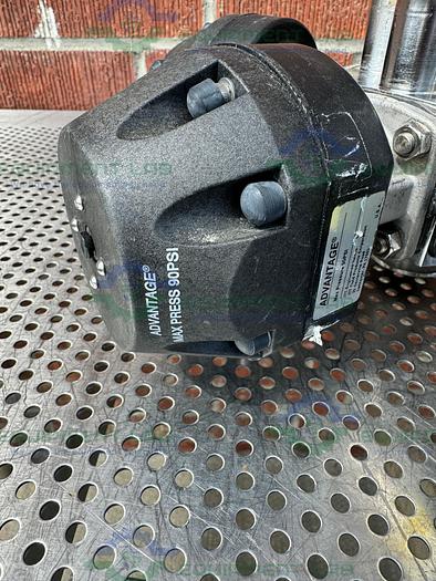 Used 5 ITT Pure Flo Advantage Stainless Steel Diaphragm Valve w/ 1" Sanitary Fitting