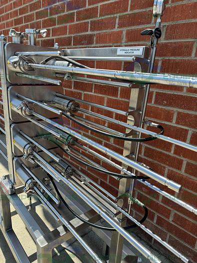 Used Millipore Stainless Steel Hydraulic Pellicon CUF-8 Filter Skid