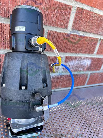 Used ITT Pure-Flo A216 Diaphragm Stainless Steel Valve 1.5" w/ ASCO Valve Positioner