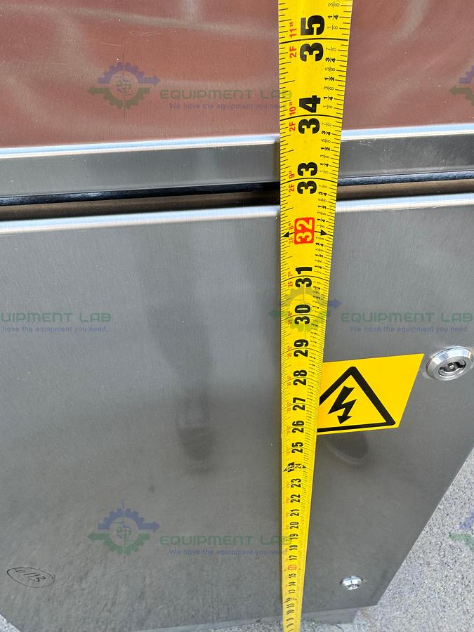 Used Optel Vision Pharma Proof 18x12x36 Stainless Steel Enclosure 120VAC