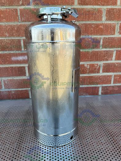 Used Alloy Products 15 Liter Stainless Steel Vessel 125 PSI w/ 4.5" Opening