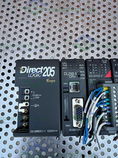 Used Automation Direct Logic 205 Koyo w/ F2-CP128, H2-ECO M Modules