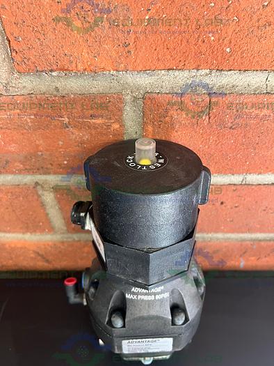 Used ITT Pure Flo 9920 Diaphragm Valve 90 PSI w/ 3/4" Sanitary Fittings
