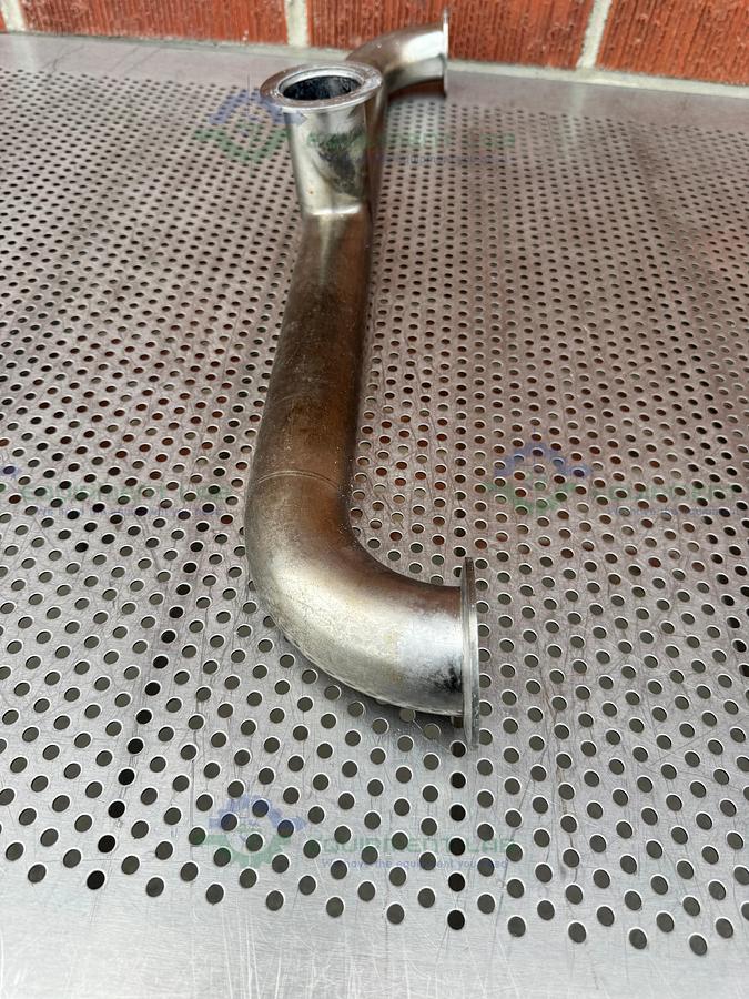 Used 3- Way Stainless Steel KF 50  Nipple Vacuum Fitting 27" Length
