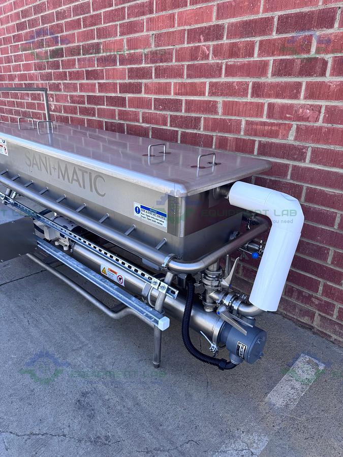 Used Sani Matic Stainless Steel 350 Liter COP System Parts Washer Skid