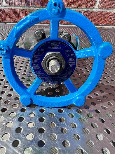 Used Lot of 2 - GWC  A105 Valve 1" Class 800