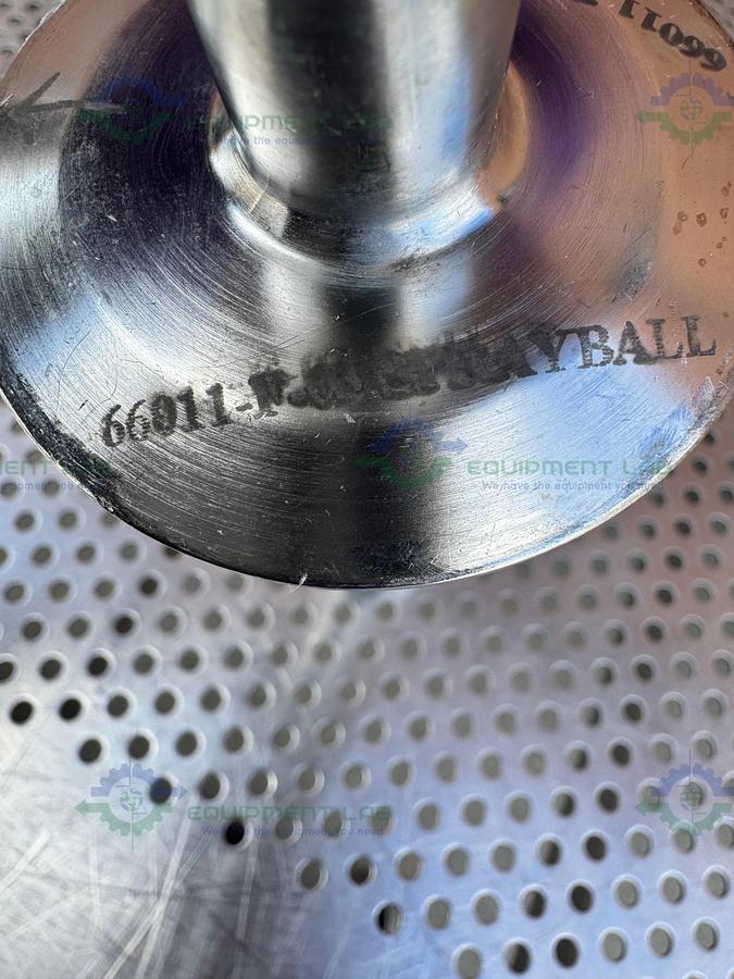 Used Stainless Steel Spray Ball w/ 1.5" to 2.5" Sanitary Fitting