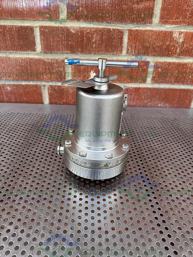 Used SteriFlow 96 Manual Low to High Flow Sanitary Back Pressure Regulator 3/4"