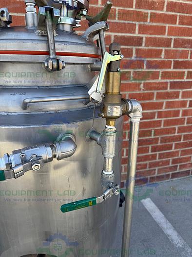 Used Letsch 260 Liter Jacketed Stainless Steel Reactor w/ 3/4 HP Bottom Mixer