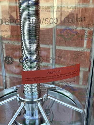 Used Cytiva / GE / Pharmacia BPG 300 / 500 Chromatography Column 34 L
