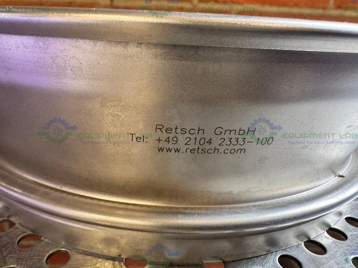 Used Retsch Sieve Frame and Screen, 8" Diameter x 2" Deep, 63um Mesh Size