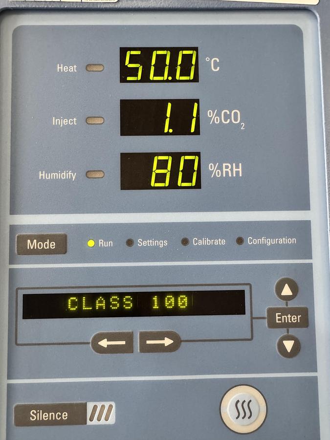 Used Thermo Forma 3310 Steri-Cult Double Stack CO2 Incubator, 11 cu. ft, 50C