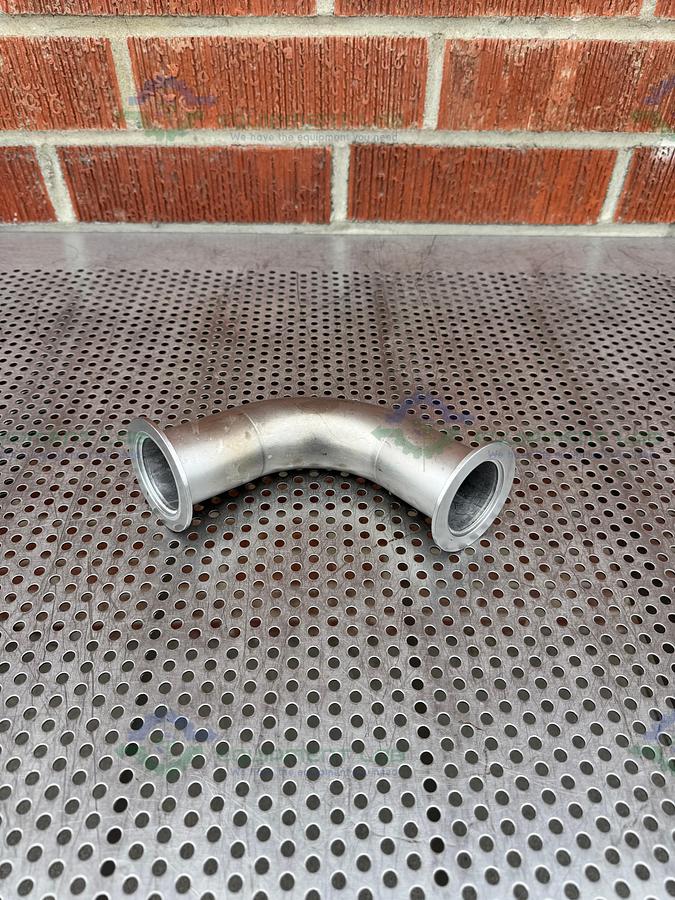 Used Stainless Steel KF 50  Elbow Nipple Vacuum Fitting