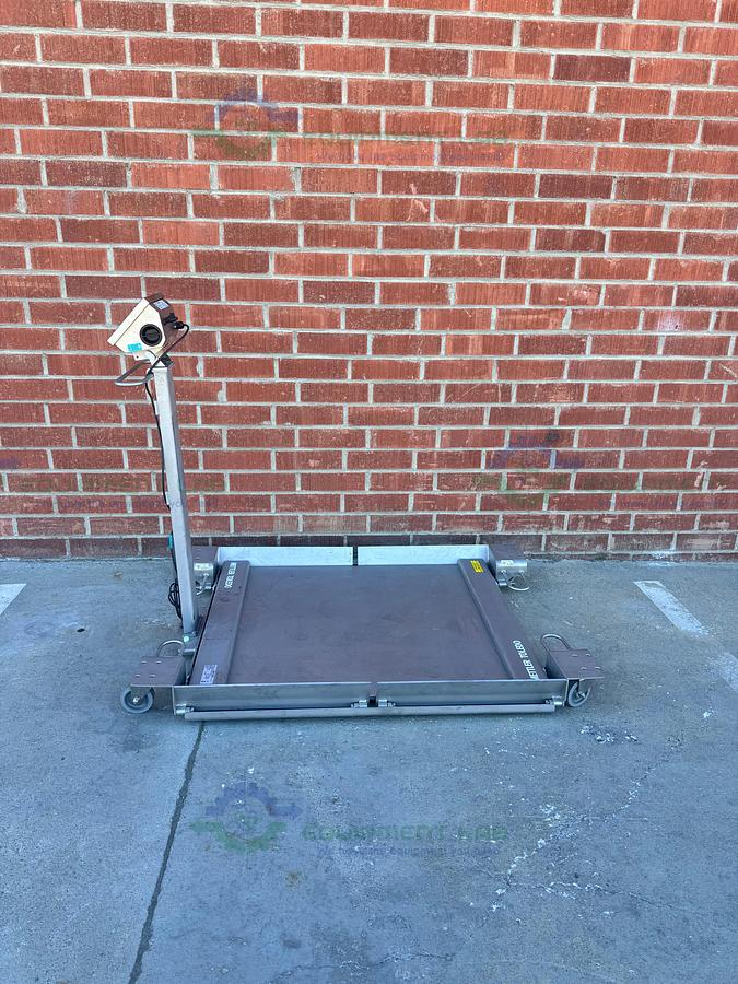 Used Mettler Toledo PUA669 Stainless Steel Scale 500 lbs w/ 36" x 36" Platform, Ramps