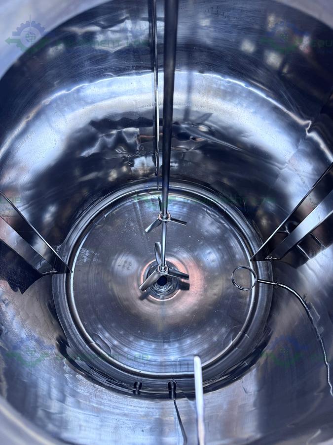 Used Precision Stainless 600 Liter Stainless Steel Jacketed Reactor 50 PSI