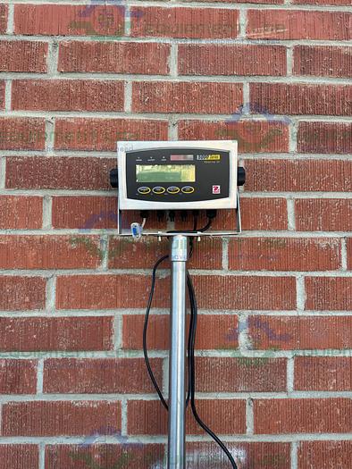 Used Ohaus Defender D51XW250WX 5000 Xtreme W 500 Lbs SS Scale w/ 24" x 24" Platform