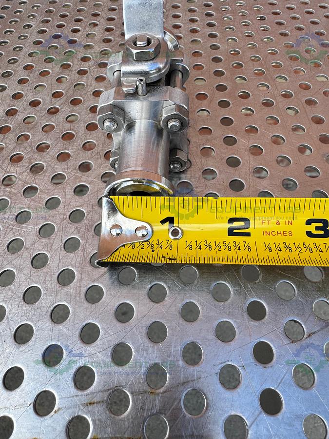 Used Swagelok SS-62TSC8 -EP  Stainless Steel Ball Valve  w/ 1/2" Sanitary Fitting