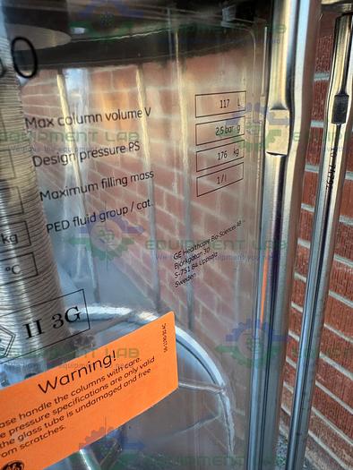 Used Cytiva / GE / Pharmacia BPG 450 / 750 Chromatography Column 117 L