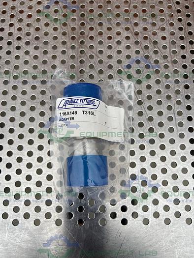 Lot of 2 - Advance Fittings 116A146 Stainless Steel 1" Adapter