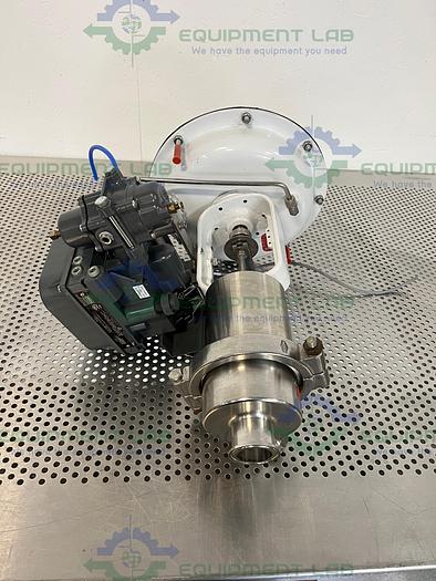Used Fisher Baumann 84161SA Sanitary Control Valve CV17 w/ Fisher Valve Positioner