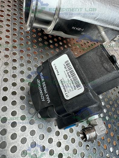 Used 5 ITT Pure-Flo Stainless Steel Diaphragm Valves w/ 2" to 1/2" Sanitary Fitting