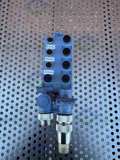 Used SMC EX250-SDN1 Input Output Si Unit w/ Turck JBBS 57-E812 DeviceNet Hub Junction