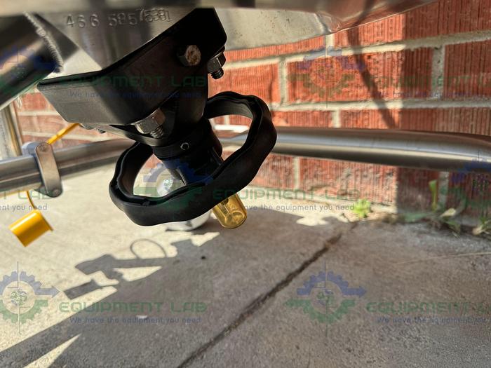 Used Precision 250 Liter Stainless Steel Jacketed Reactor 45 PSI w/ Lightnin Mixer.