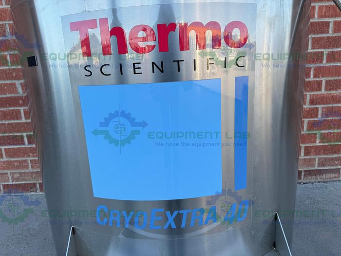 Used Thermo CE8140 CytoExtra 40 High Efficiency Cryogenic Storage System 28.14 cu. ft