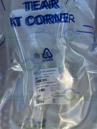 Used Pall  6415-0474N Liquid Transfer Manifold 1 L