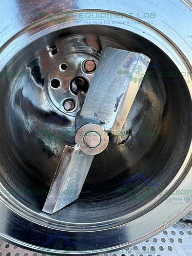 Used Pope 5 Liter Jacketed Stainless Steel Nutsche Filter w/ Mixer, 1/17 HP Motor