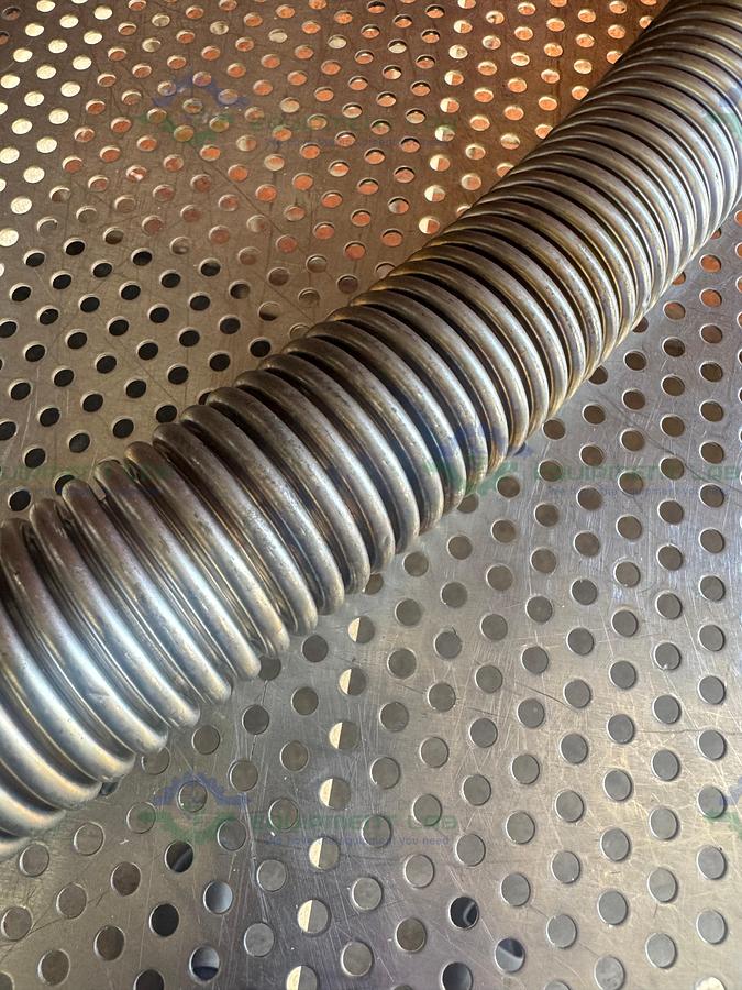 Used Stainless Steel Bellows Flexible Vacuum Hose 36" w/ KF 40 Fitting
