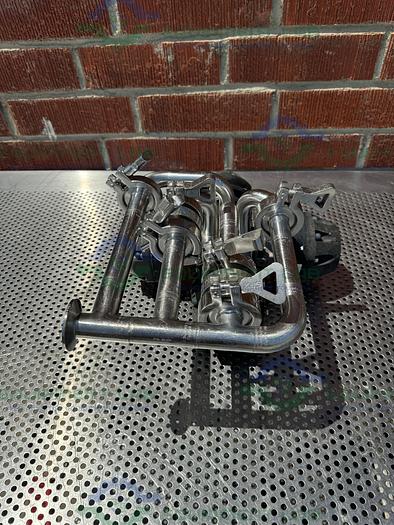 Used 4 ITT Pure Flo Advantage Stainless Steel Diaphragm Valve w/ 1" Sanitary Fitting