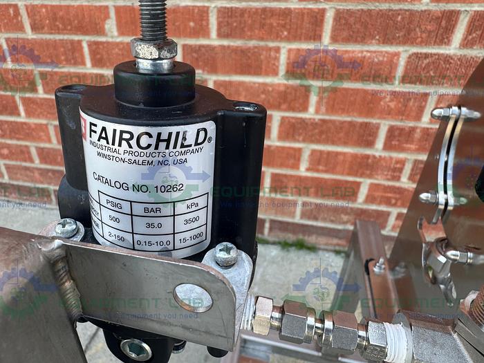 Used Almatec Bioecor B32BN-T-2-X98 Diaphragm Pump 100 PSIG w/ Cart