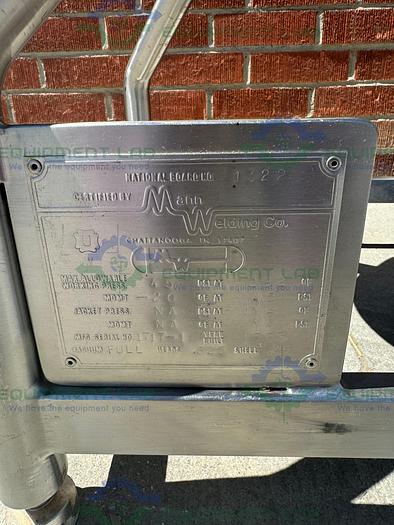 Used Mann Stainless Steel 300mm x 400mm Filter Housing w/ Full Vacuum Pressure Vessel