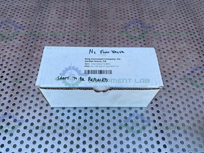 Used King Instrument 74C214G021123510 Glass Tube Flowmeter