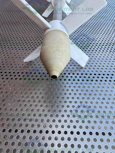 Used Chemglass Impellers w/ Glass Stirrer Shaft 30mm , For 100 L Chemglass Reactor 60"