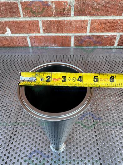 Used Snob 710  Stainless Steel 11" Reducer  w/ 1 1/2" to 4" Sanitary Fitting
