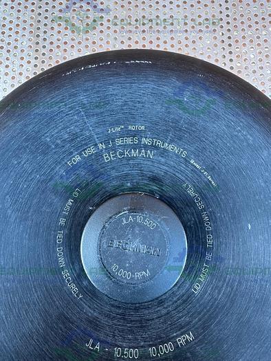 Used Beckman Coulter JLA-10.500 Fixed Angle Centrifuge Rotor 10,000 RPM