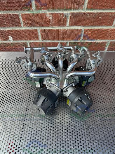 Used 5 ITT Pure Flo Advantage Stainless Steel Diaphragm Valve w/ 1" Sanitary Fitting