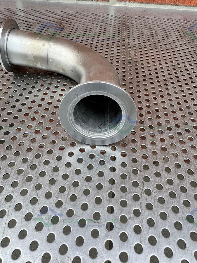 Used Stainless Steel KF 50  Elbow Nipple Vacuum Fitting