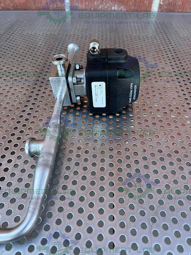 Used ITT Pure Flo .5-316L- RA20MAX 4 Way Diaphragm Valve w/ 1/2" Sanitary Fitting