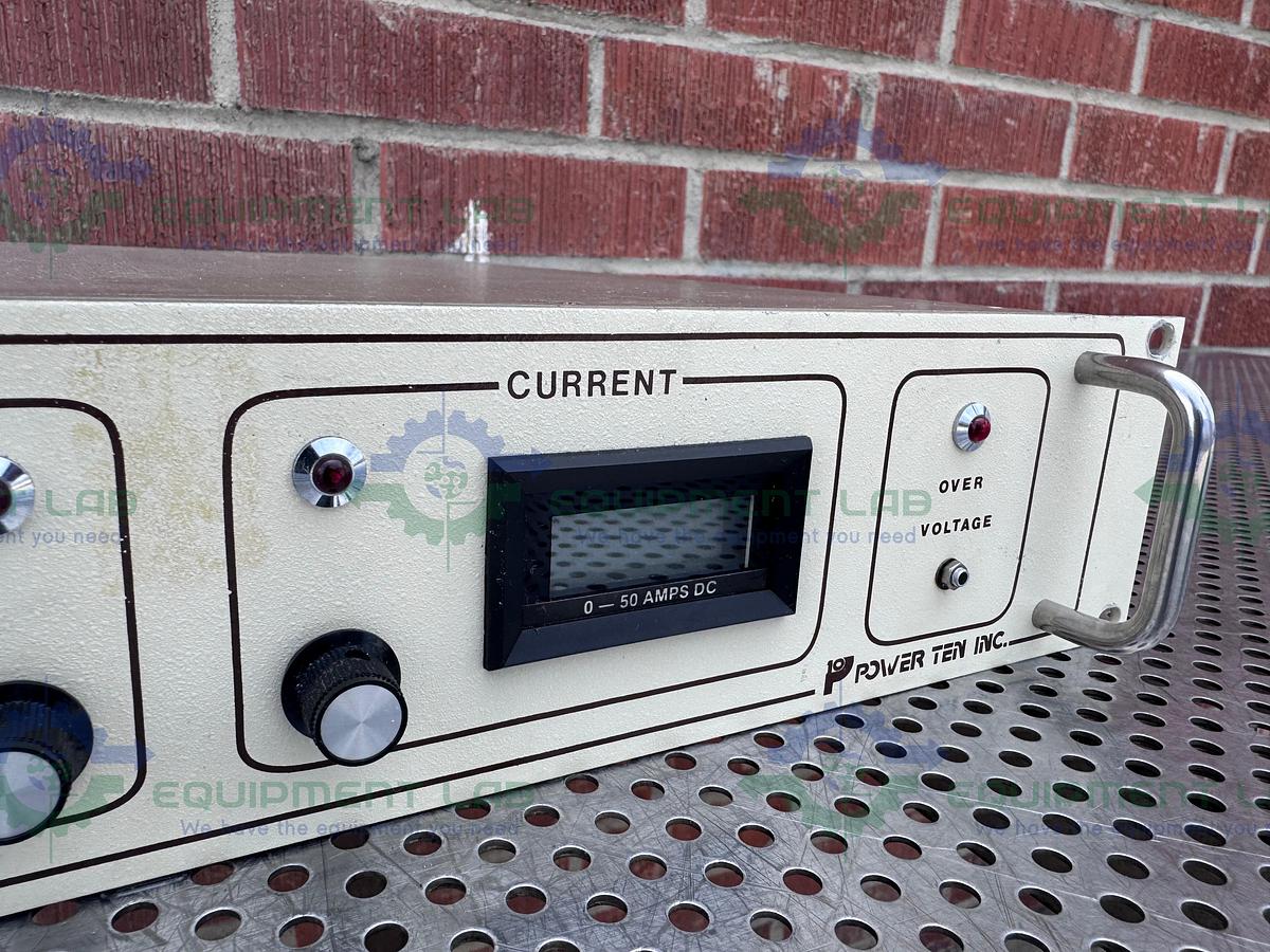 Used Power Ten 3450D-2050 Power Supply 208 VAC, 60 Hz