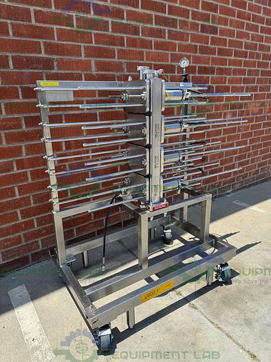 Used Millipore Stainless Steel Hydraulic Pellicon CUF-8 Filter Skid