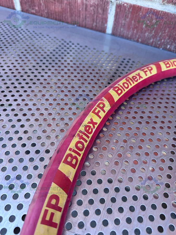 Used BioFlex RC 98" Aflex Hose w/ 1" Sanitary Fitting 1" Sanitary Fitting to NPT