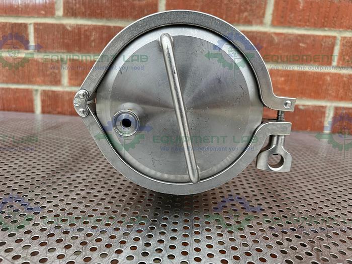 Used Unbranded 6 Liter Stainless Steel Vessel w/ ITT Vavle 1/2" Sanitary Fitting