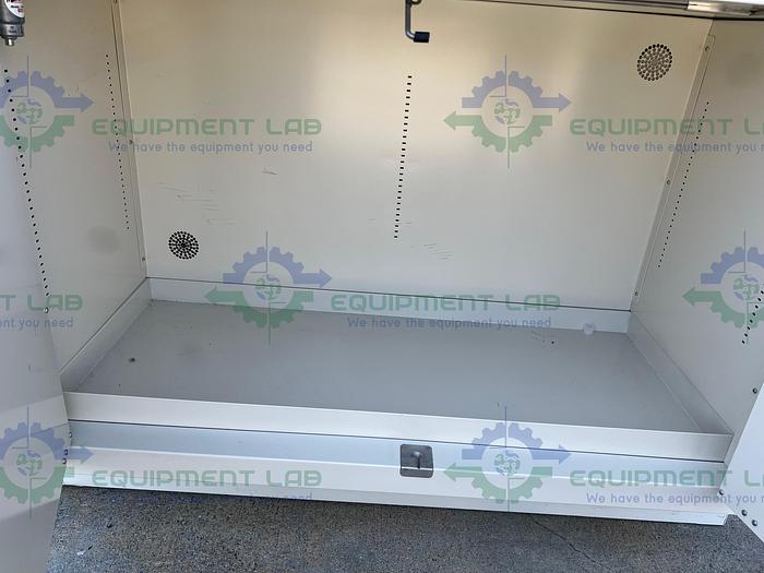 Used Mott  Flammable Storage Cabinet 48" x 22" x 35" w/ Mott Acid Cabinet 18"x35"x48"