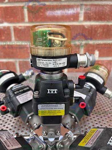 Used 5 ITT Advantage  Stainless Steel Diaphragm Valves w/ Valve Positioner