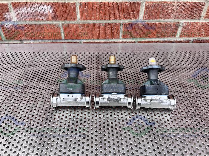 Used ITT Pure Flo 1-F-419-6-4-TM-963S-CWP150 Diaphragm Valve w/ 1" Sanitary Fitting