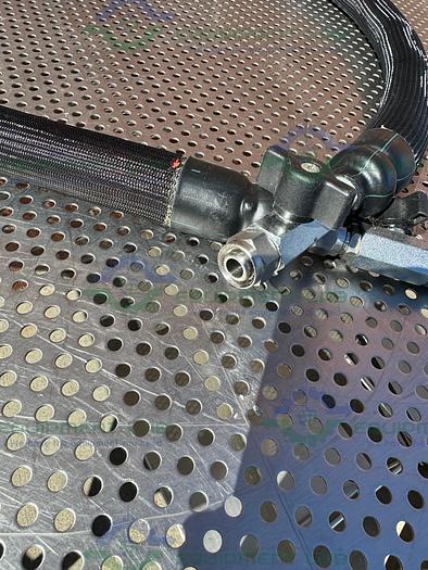 Used Huber  Insulated Flexible Chiller Hose 76" w/ Valve 3/8" Male Threaded Fitting