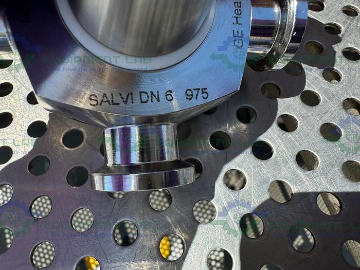 Used GE Healthcare Salvi DN6 975 4-way 316 Valve 18-5757-01 w/1/4" Sanitary Fitting